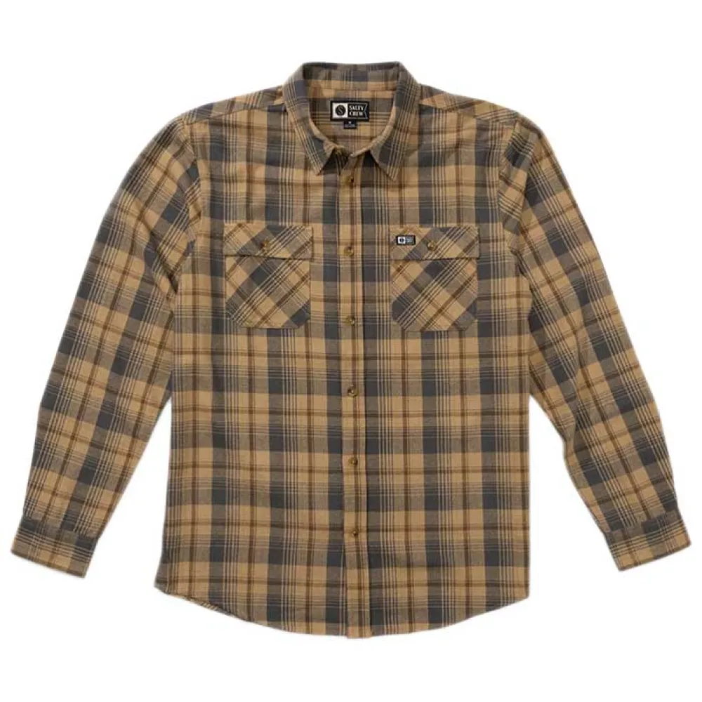 

Рубашка с длинным рукавом Salty Crew Daybreak flannel, коричневый