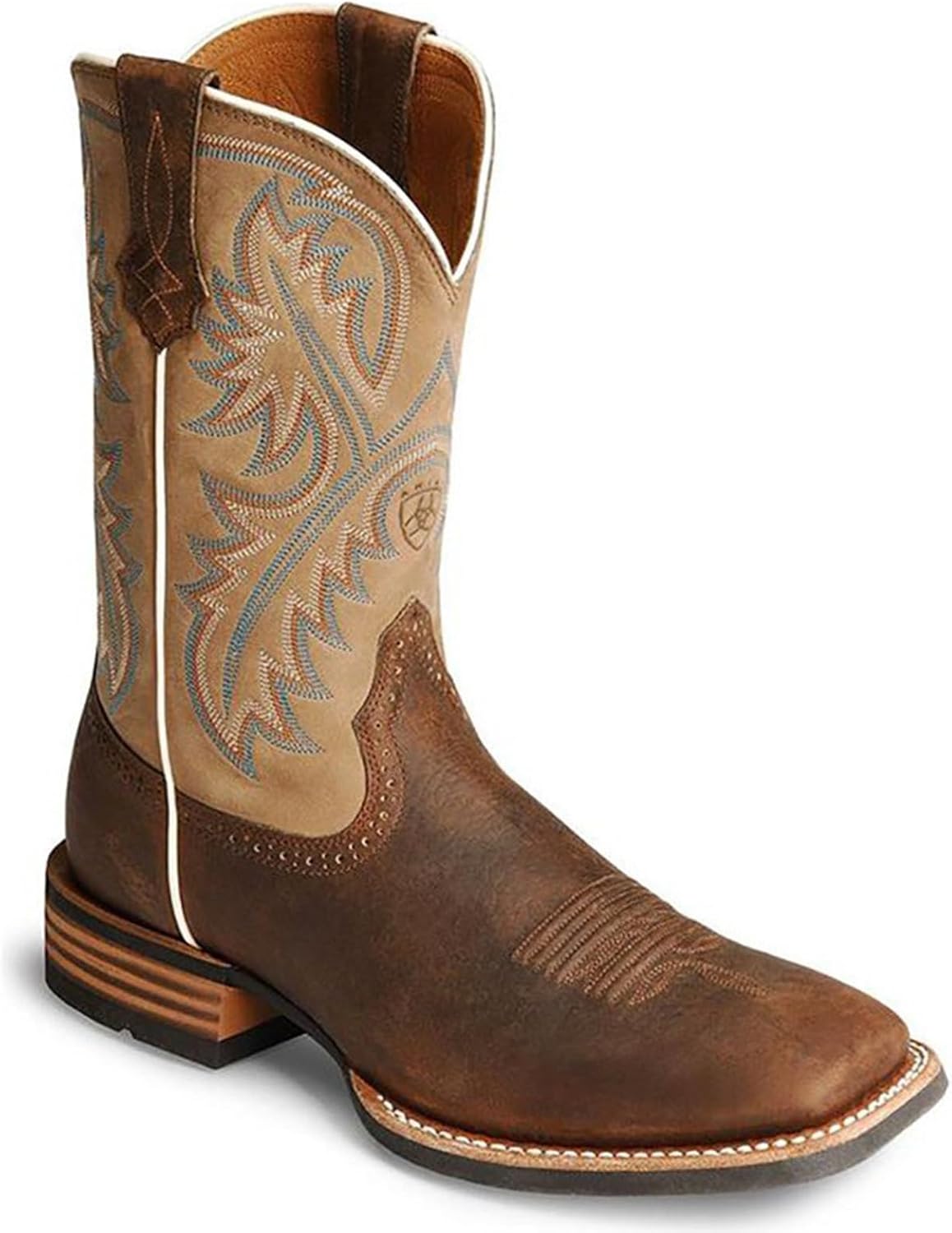 

Ковбойские сапоги для мужчин и женщин с массивным каблуком, вышивкой и квадратным носком, ретро-рыцарские сапоги, классические модные сапоги для верховой езды (Цвет: темно-коричневый, Размер: 15 для женщин / 13.5 для мужчин) Dhaey