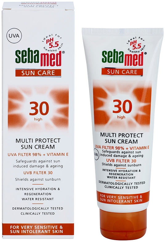 Солнцезащитный крем с многофункциональной защитой от солнца SPF 30 Sebamed, 75 мл — фото 2