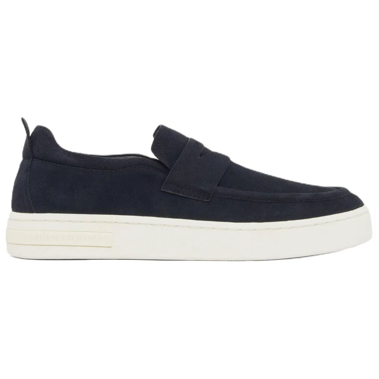 Полуботинки Casual Leather Navy Blue ARMANI EXCHANGE — фото 3