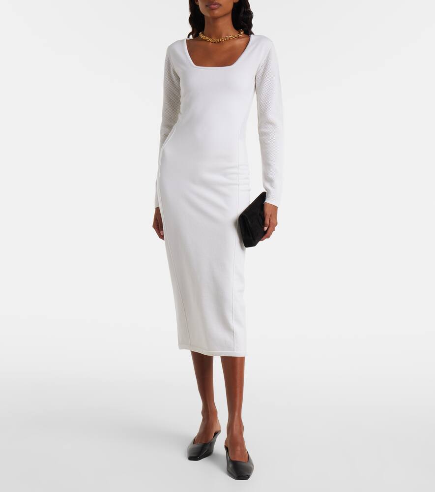 Платье миди Sophia из смесовой шерсти Max Mara, Bianco — фото 2