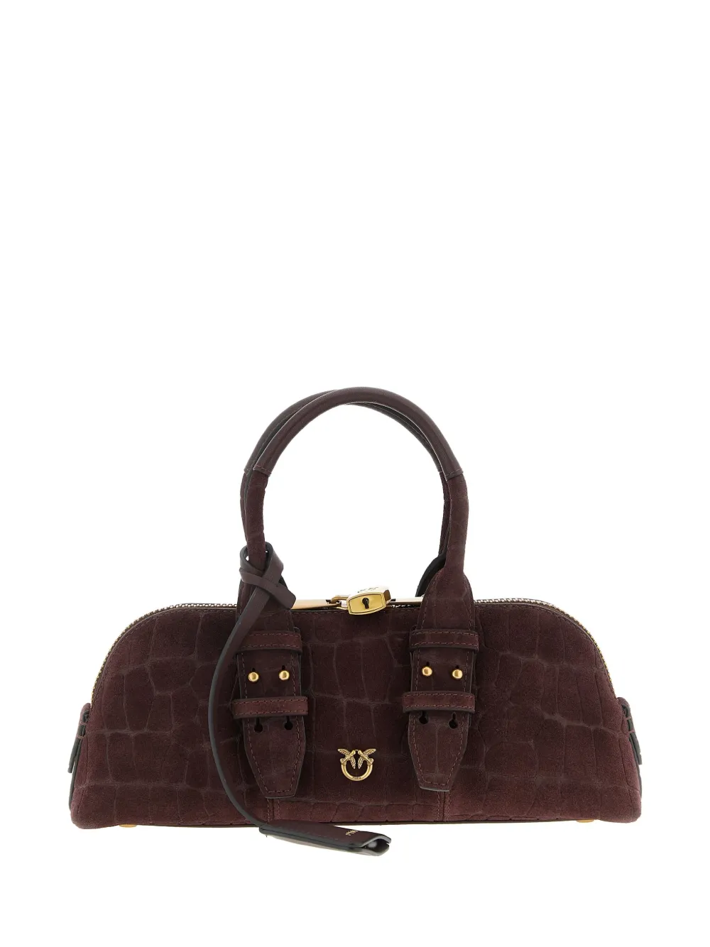 

Сумка-багет Escape с принтом кокоса и любовными птичками Pinko, коричневый