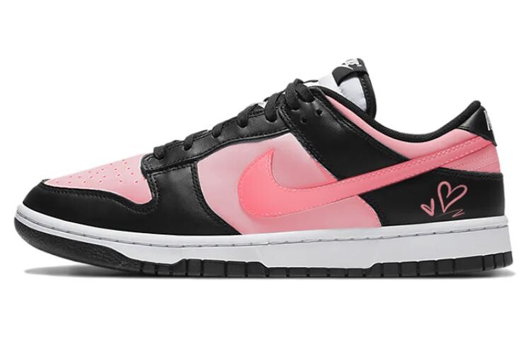 

Кроссовки Nike Dunk Skateboard Shoes Women's Low-Top Black Pink, черный/розовый