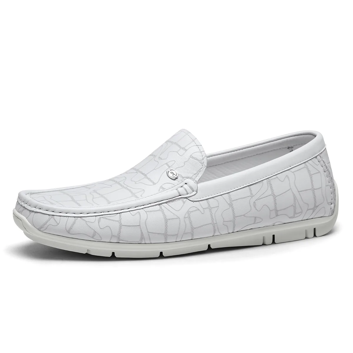 VOLO Set Of Bags And Shoes Gommino Loafers Men's White — фото 4