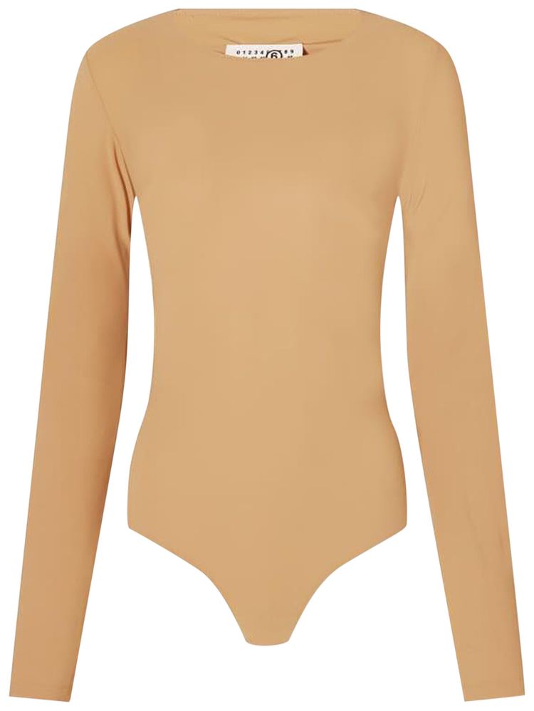 

Лонгслив MM6 Maison Margiela Long-Sleeve Bodysuit 'Tan', загар
