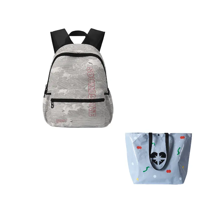 

ONRF Полиэстеровый рюкзак большой унисекс белый бежевый, White Medium Size