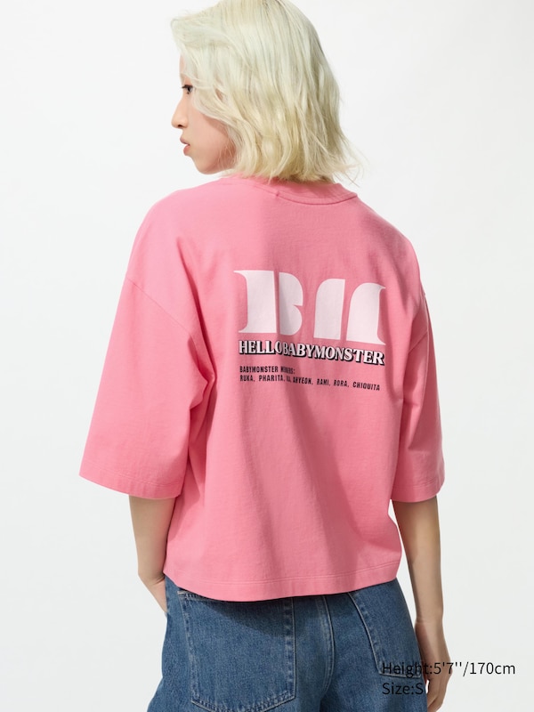 

Футболка UT Babymonster Uniqlo, 12 pink, Розовый, Футболка UT Babymonster Uniqlo, 12 pink