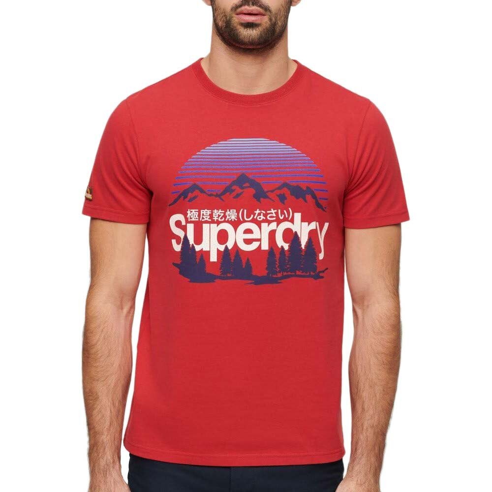 

Футболка с коротким рукавом Superdry Great Outdoors Graphic, красный