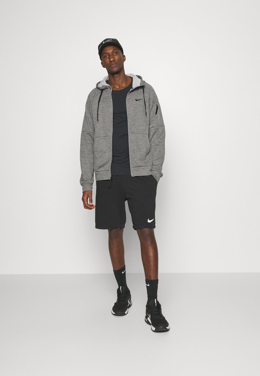 

Толстовка на молнии Nike, темно-серый вереск/серый/черный