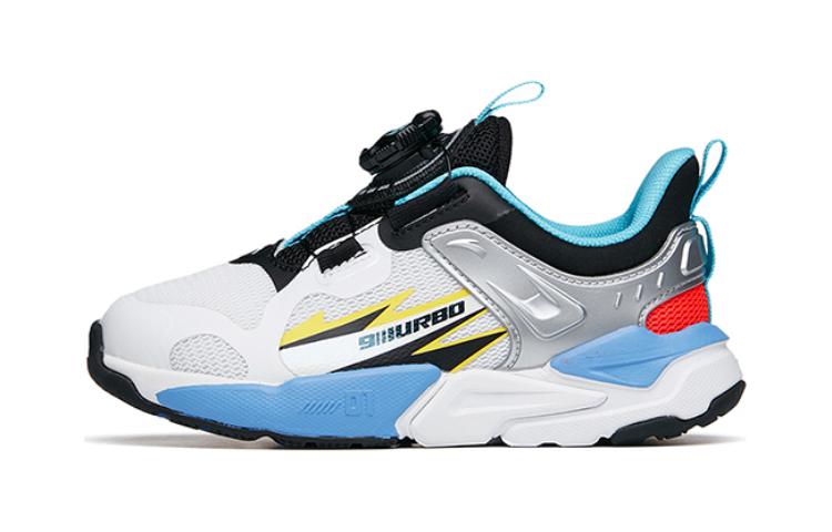 

Antakids Антискользящие и износостойкие детские беговые кроссовки Anta с амортизацией для детей 3-7 лет бело-черно-синие