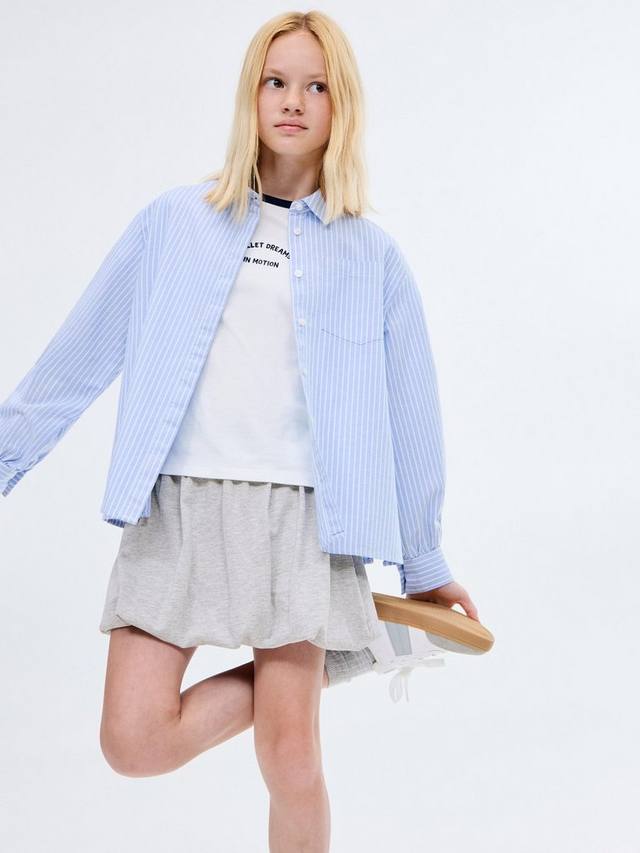 

Детская пышная юбка Globo из хлопковой смеси Mango, Pastel Grey