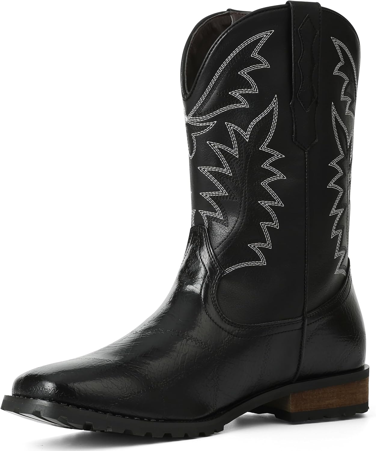 

Мужские коричневые ковбойские ботинки SaraIris с круглым носком, стиль Western, на каждый день