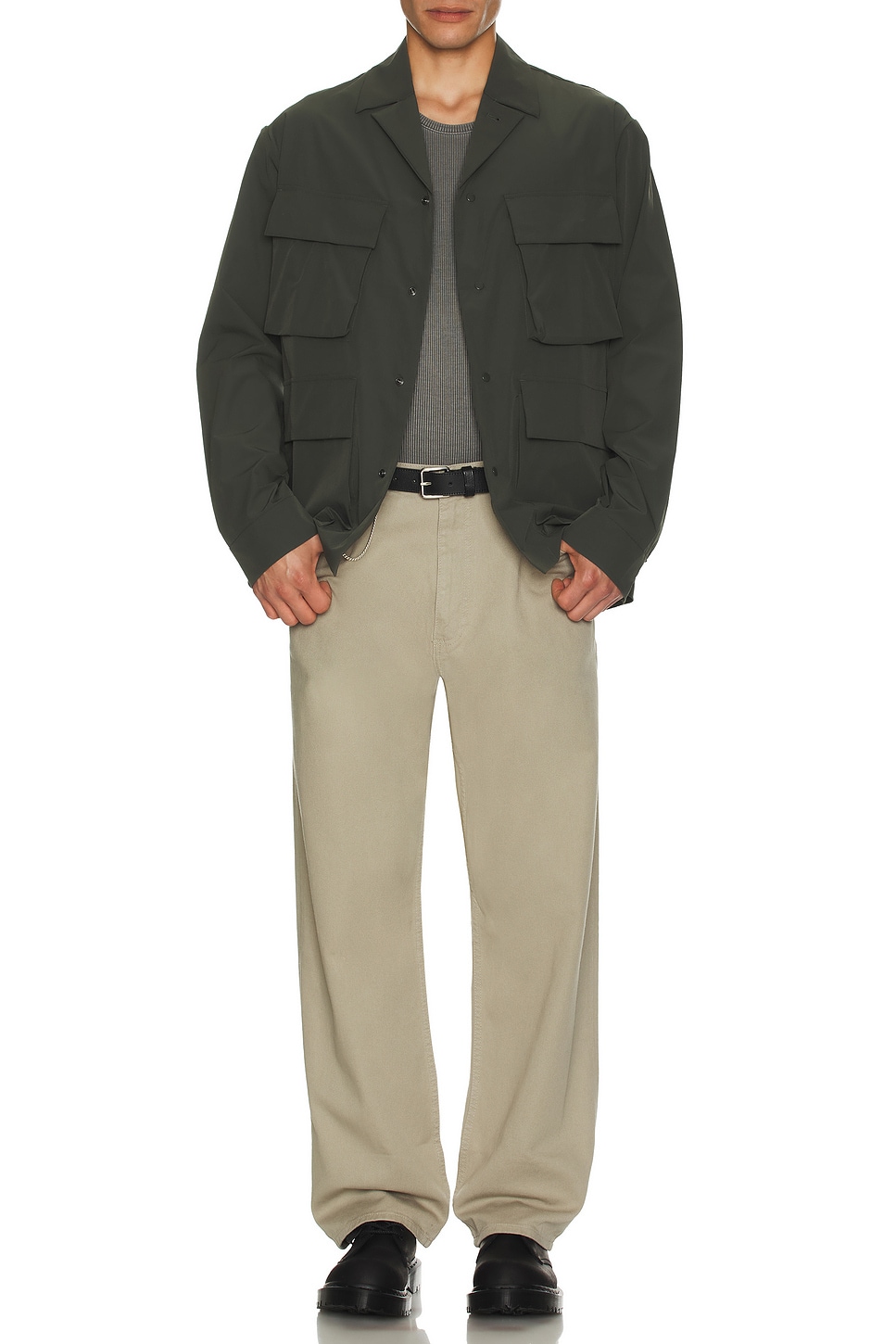 

Мужская облегченная рубашка Mads Travel Light Norse Projects, Black Olive