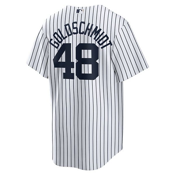 Мужская белая реплика домашней футболки New York Yankees Paul Goldschmidt Nike — фото 4