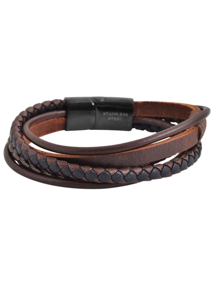 

Adeliás Браслет унисекс - кожаный браслет, 20 см, белого цвета