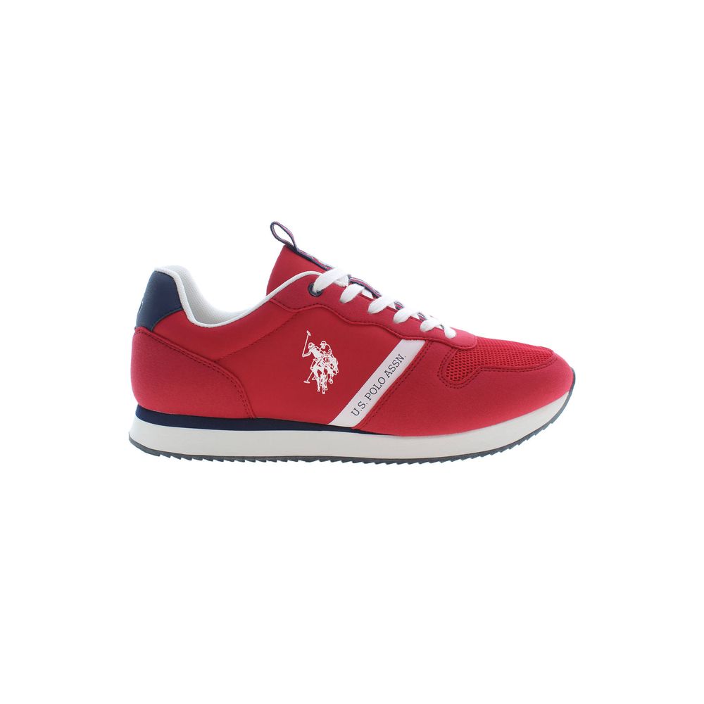 

Красные мужские кроссовки из полиэстера U.S. Polo Assn.