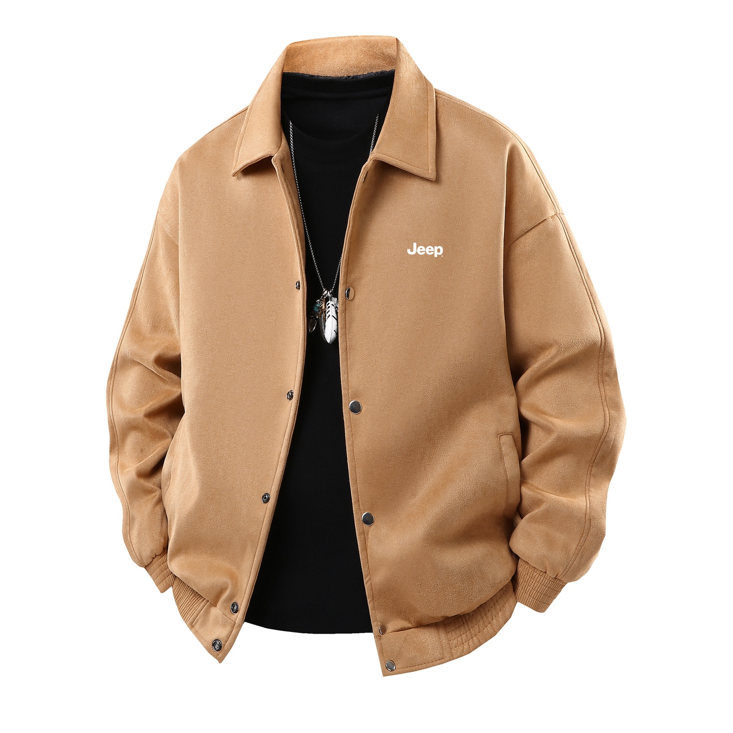 

Куртка Unisex Lapel Moderate Others Jeep, коричневый