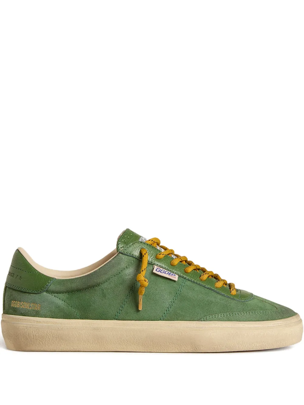 Замшевые кожаные кроссовки Soul Star Golden Goose, зеленый