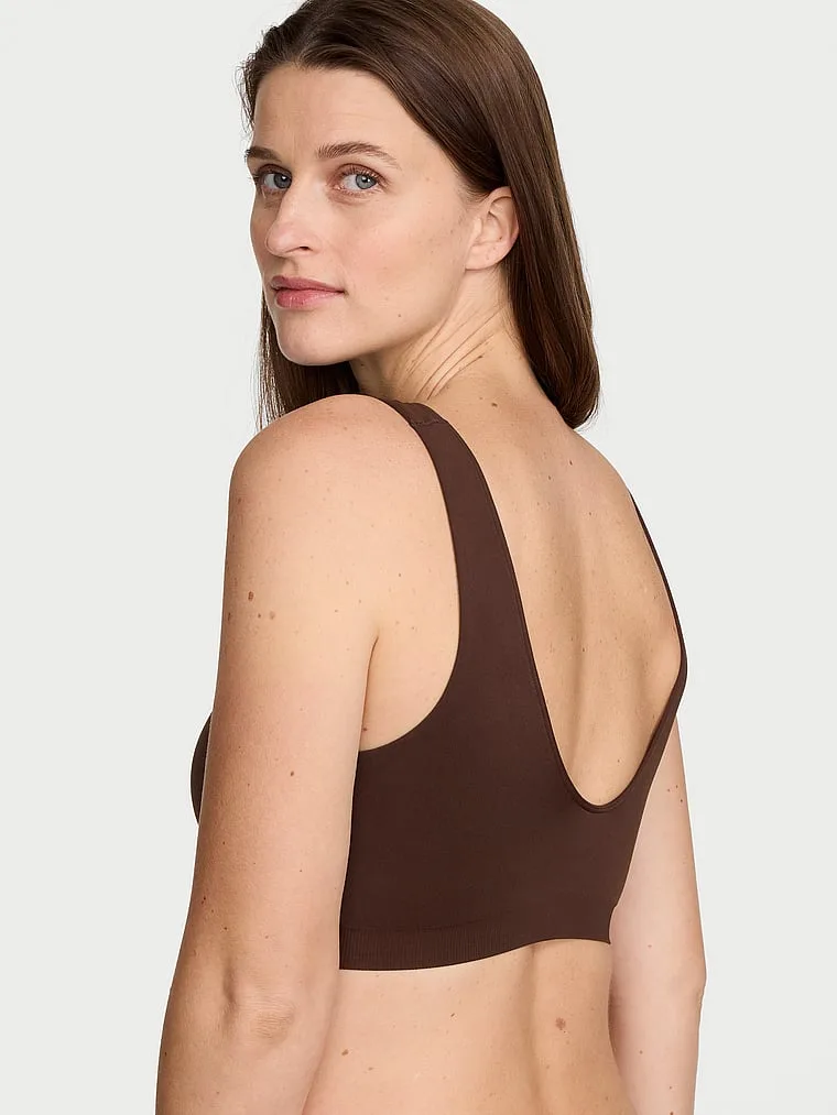 Бесшовный бюстгальтер с глубоким вырезом для кормления Victoria'S Secret Bare, Smooth Ganache — фото 2