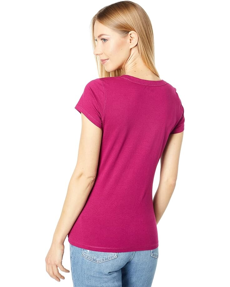 

Футболка U.S. POLO ASSN. Iconic V-Neck Tee, цвет Petal Ink