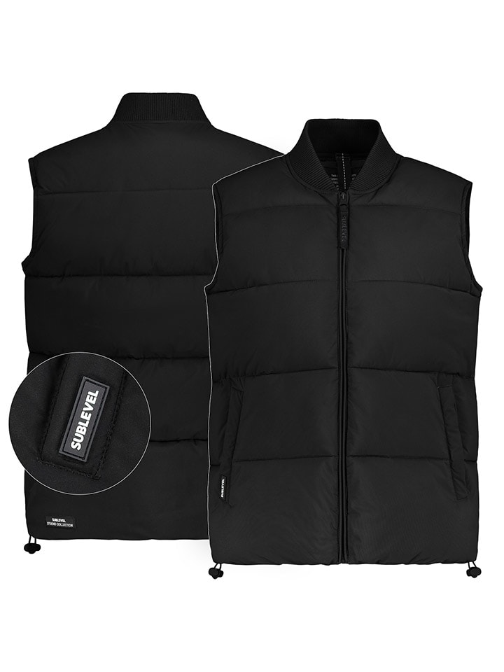 

Sublevel Стеганый жилет черного цвета
