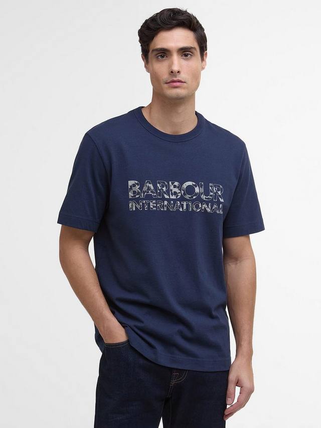 

Футболка International Bento из хлопка Barbour, Navy