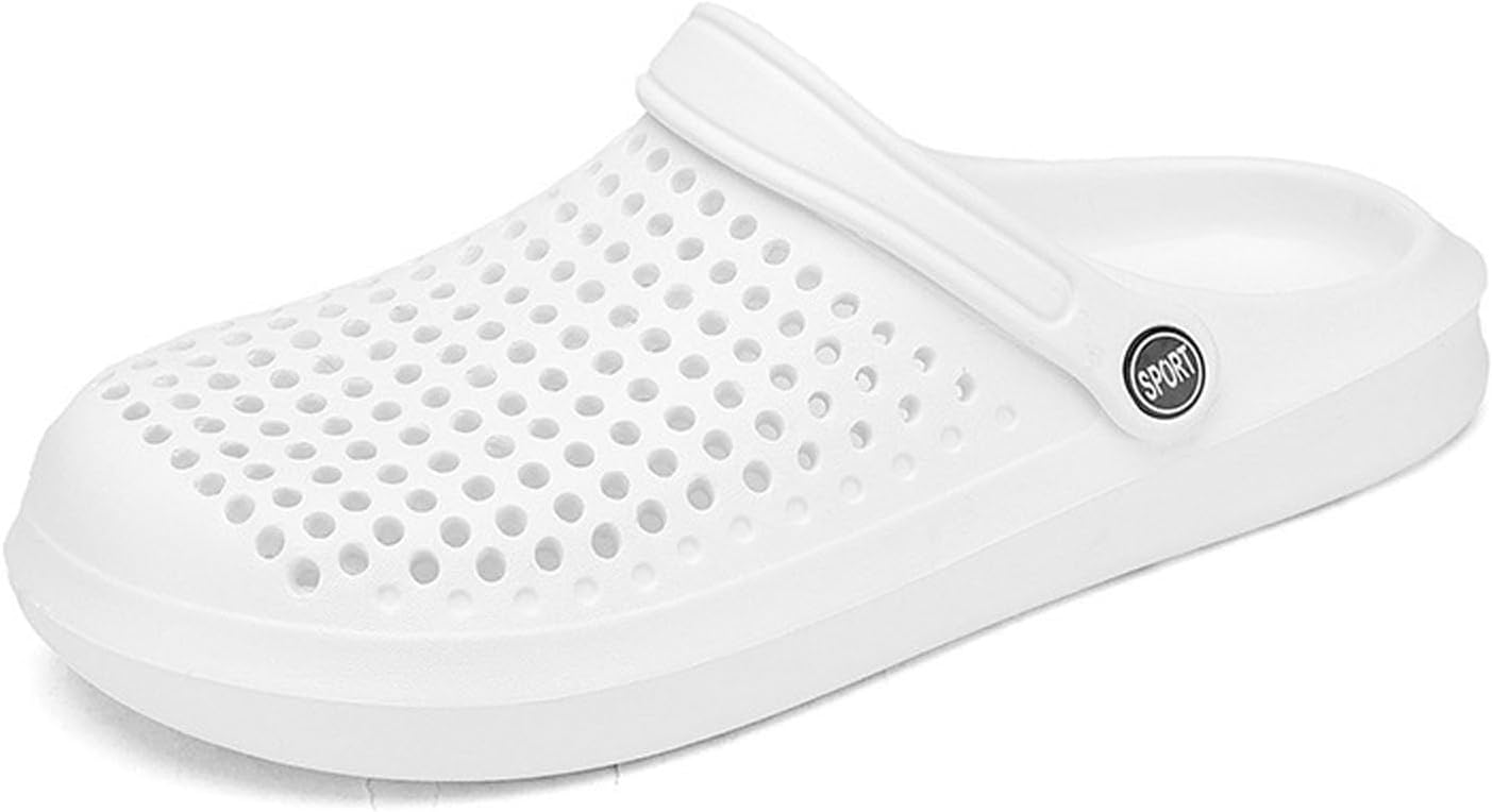 

Мужские летние удобные тапочки без застежки с открытым носком для дома, улицы и прогулок по пляжу Generic, белый