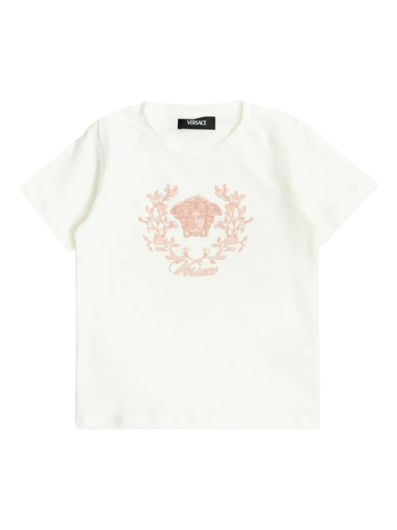 

Versace Kids базовая футболка, белый