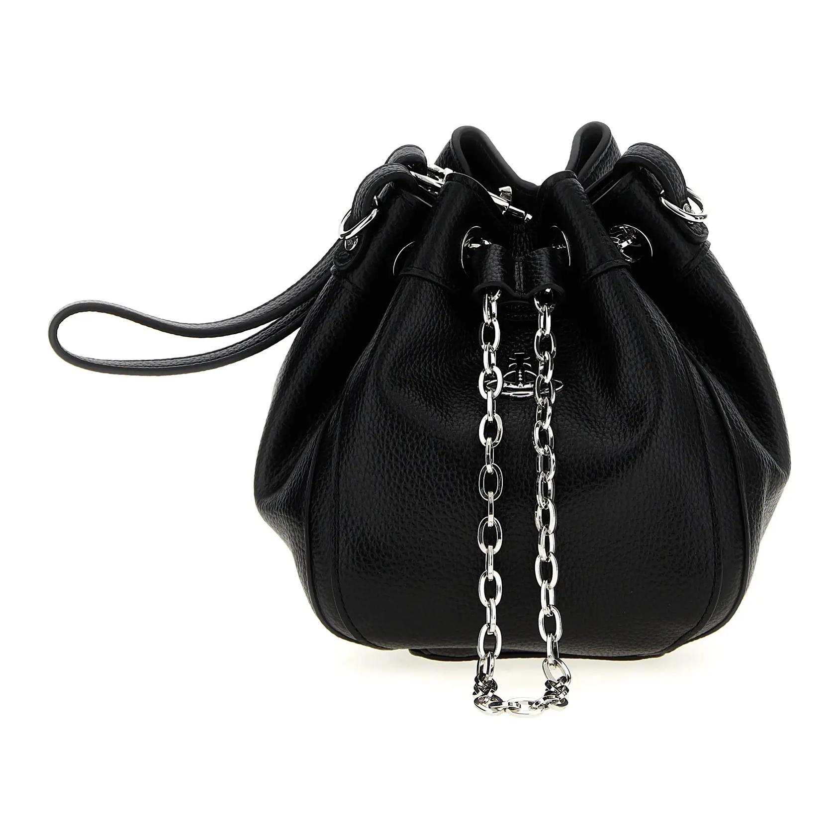 

Vivienne Westwood Маленькая сумка-ведро Крисси женская черная