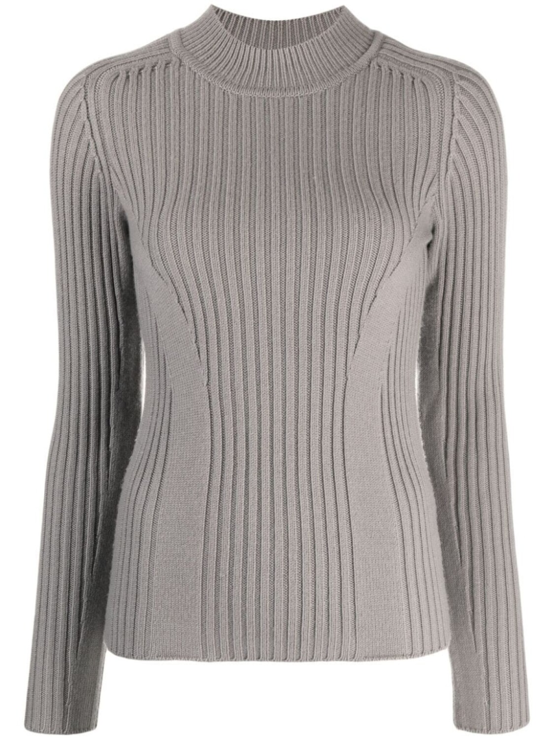 

Calvin Klein джемпер в рубчик с воротником-стойкой, коричневый