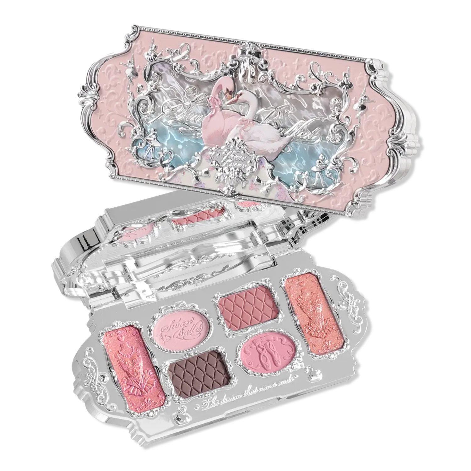 

Палитра теней Swan Ballet Series Six-Color Makeup Palette Flower Knows, 03 Pink Swan (Soft Pinks)