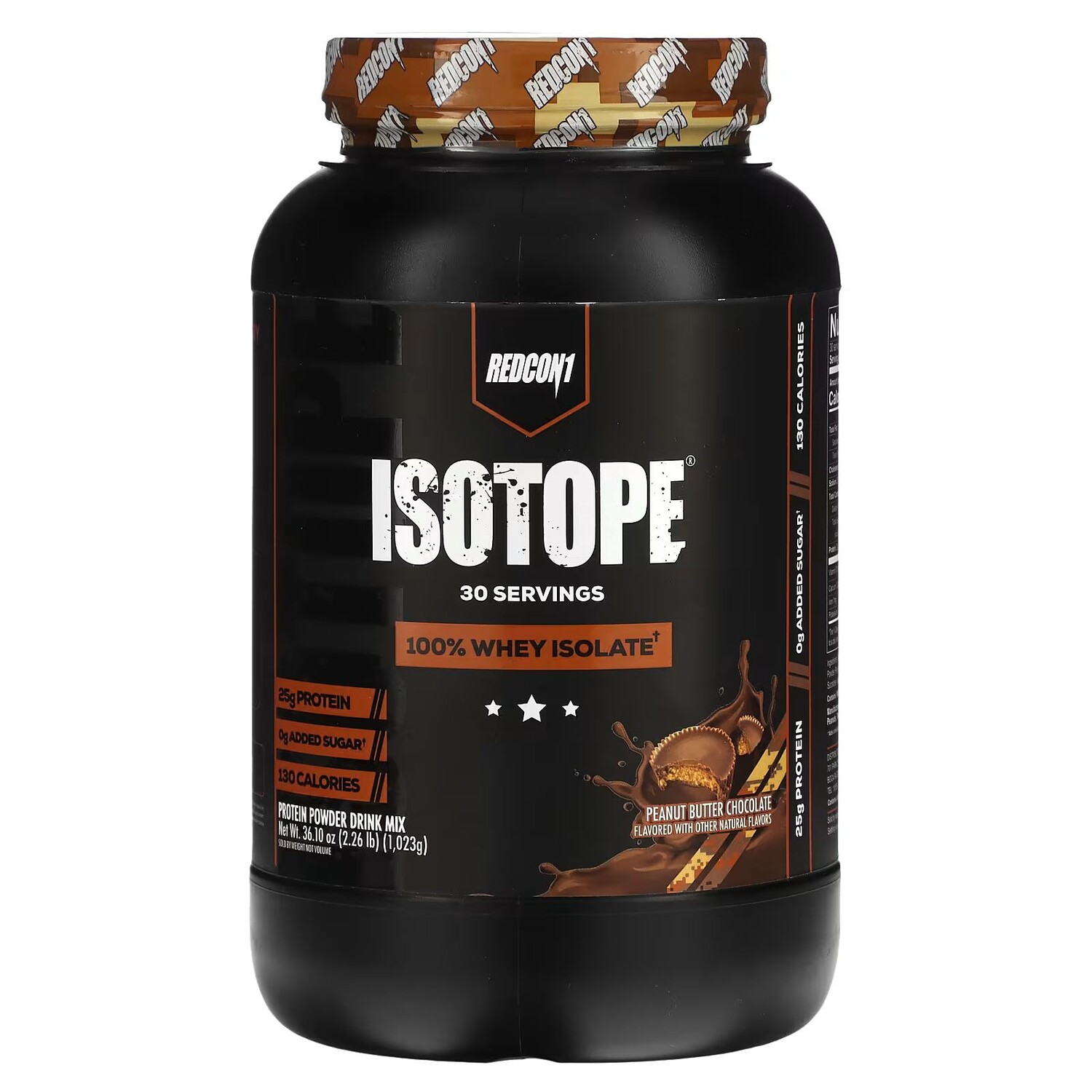 

Isotope, 100% Сывороточный изолят, шоколад с арахисовым маслом, 2,26 фунта (1023 г) Redcon1