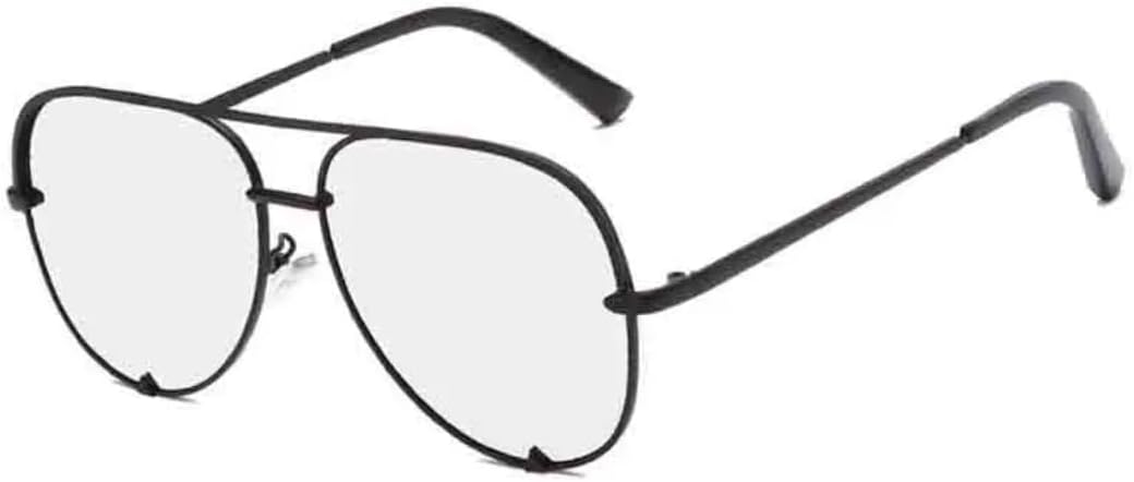 

Солнцезащитные очки с защитой UV400 | Круглая оправа, металлические петли | Для женщин и мужчин, для занятий спортом на открытом воздухе и вождения DSVIGF, Black Silver