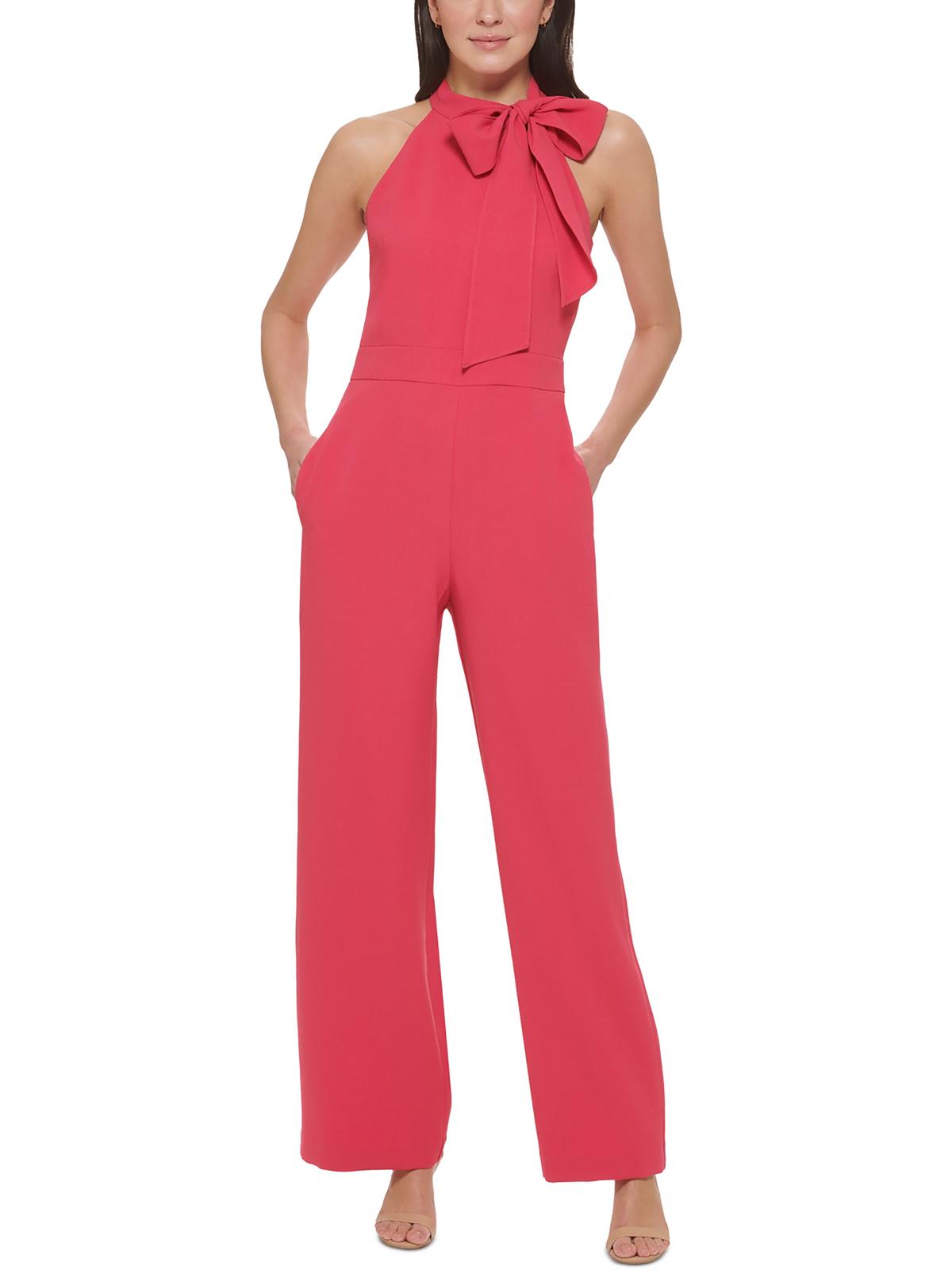 

Женский креповый комбинезон с бантом Vince Camuto, розовый