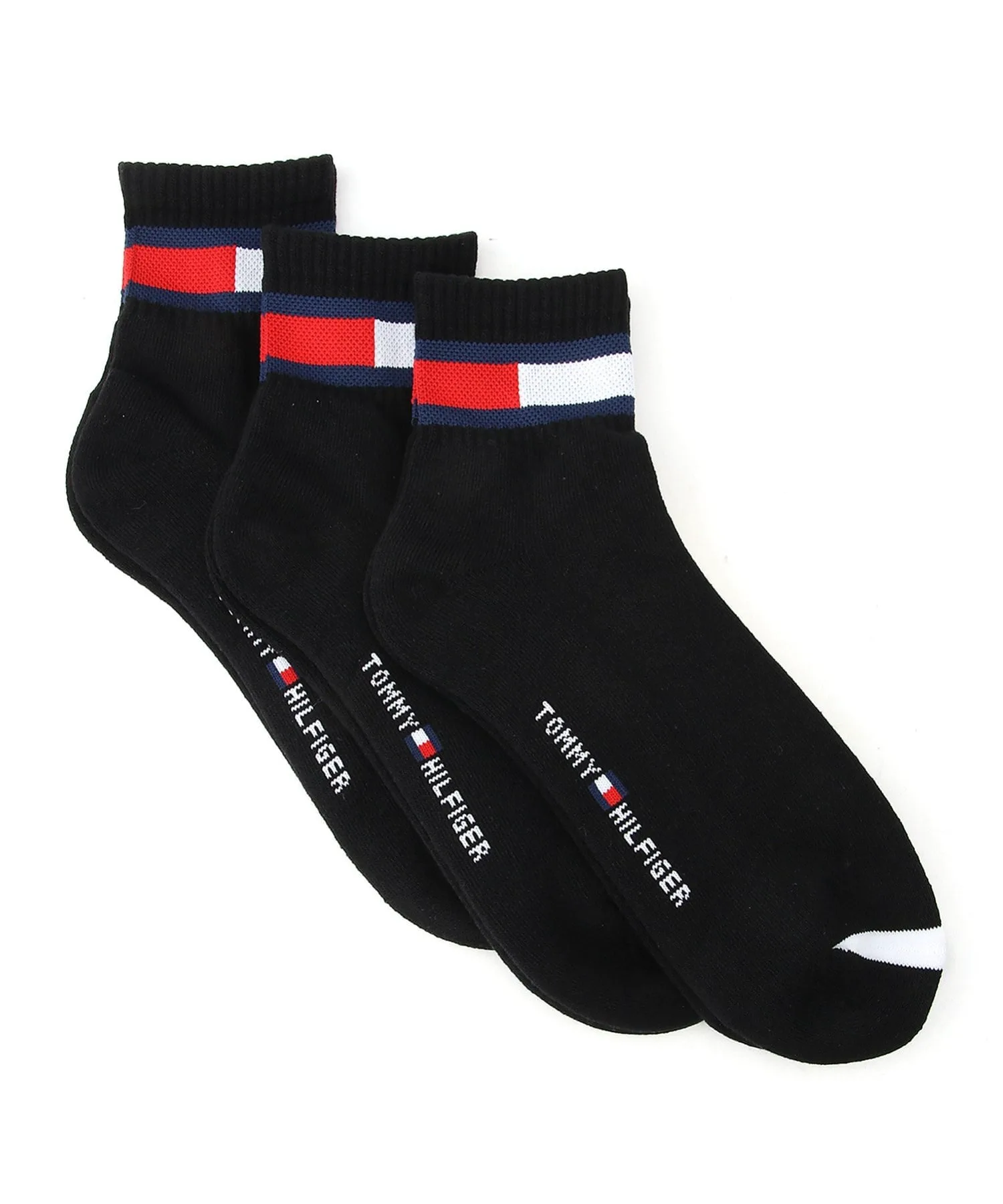 Носки Набор из 3 пар носков /(M) Quarter Socks. Tommy Hilfiger, 03. Black