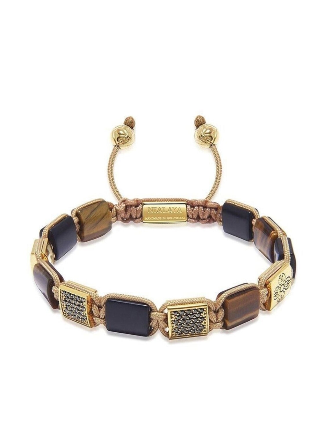 

Браслет с бусинами Nialaya Jewelry, коричневый