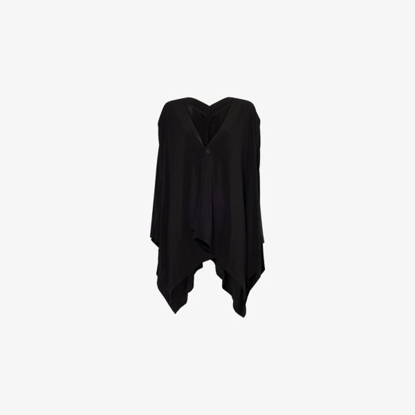 

Кардиган Issey Miyake с v-образным вырезом асимметричный, черный