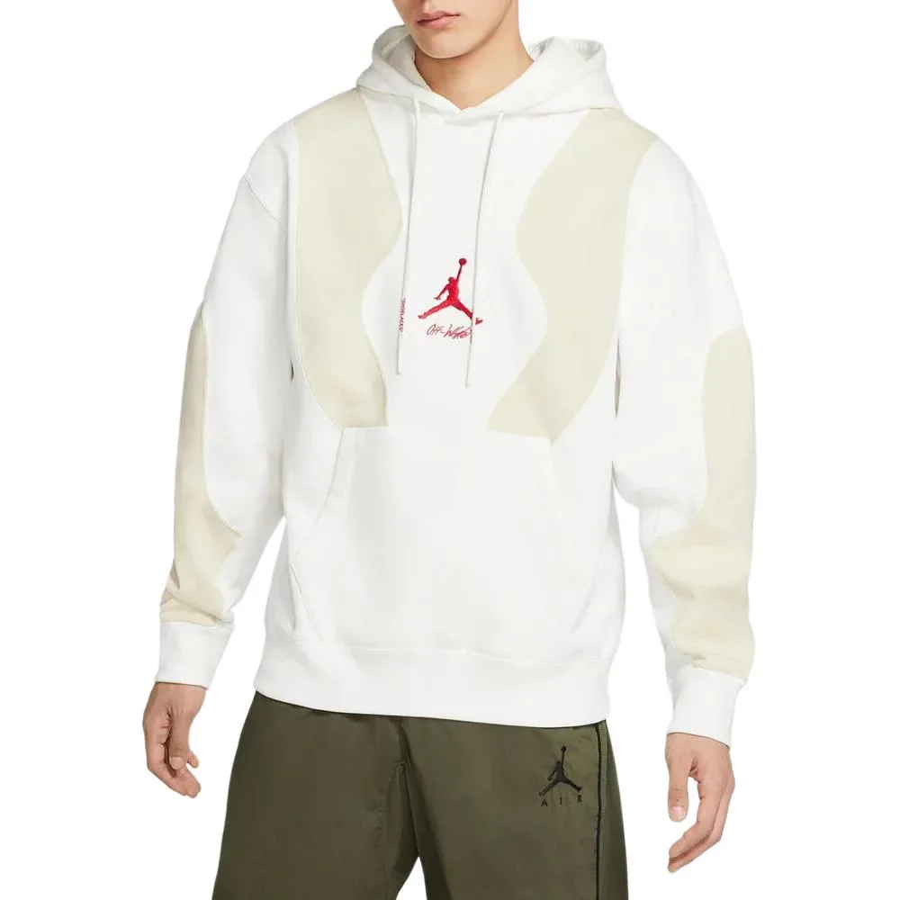 Jordan Толстовка с вышитым логотипом OFF-WHITE белая — фото 4