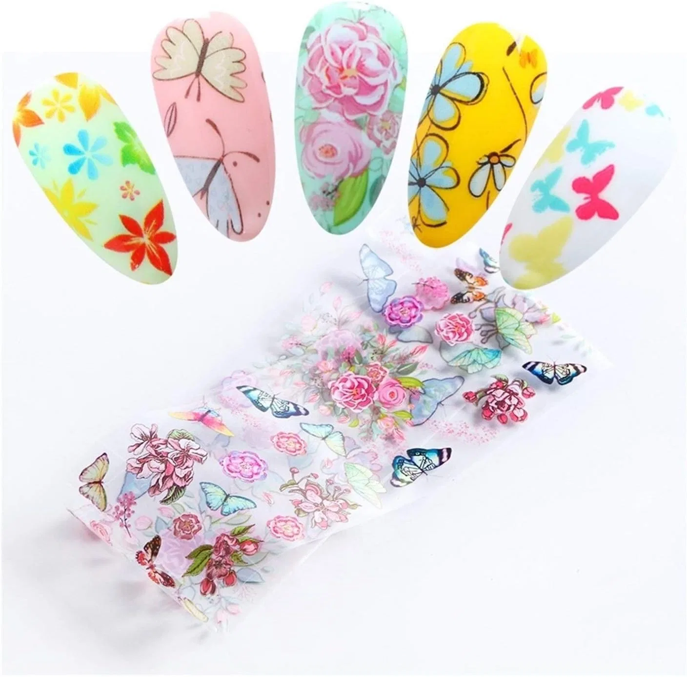 Набор переводной фольги для ногтей «Butterfly Flower» от Jixk102 Claral Claral — фото 4