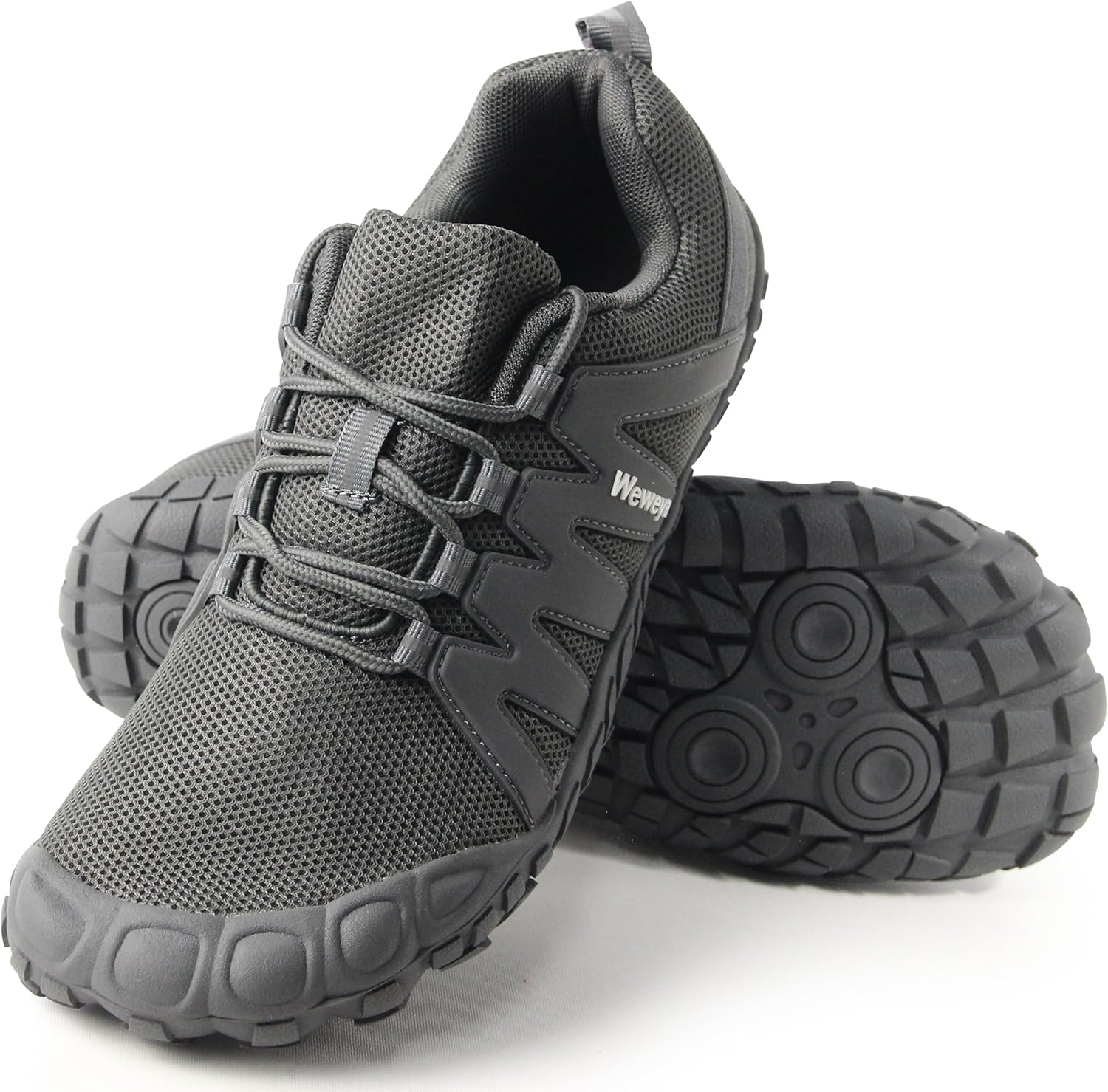 

Мужские минималистичные кроссовки Weweya Barefoot для бега и кросс-тренинга, серый