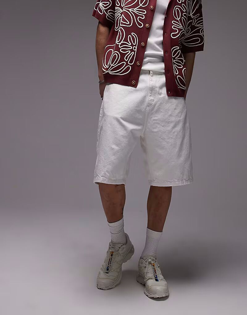

Джинсовые шорты Carhartt WIP brandon белого цвета