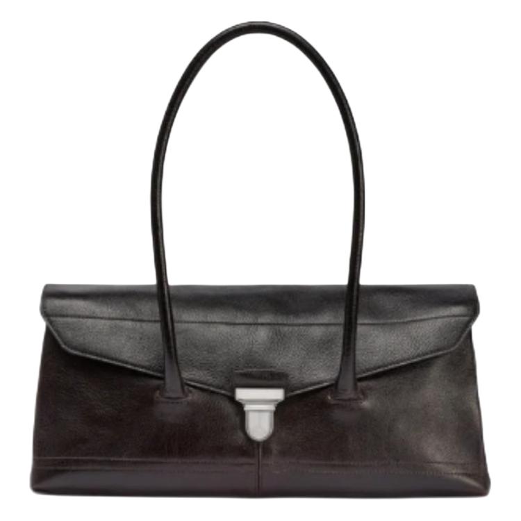 

Lemaire Женская сумка через плечо из коровьей кожи кофейного цвета