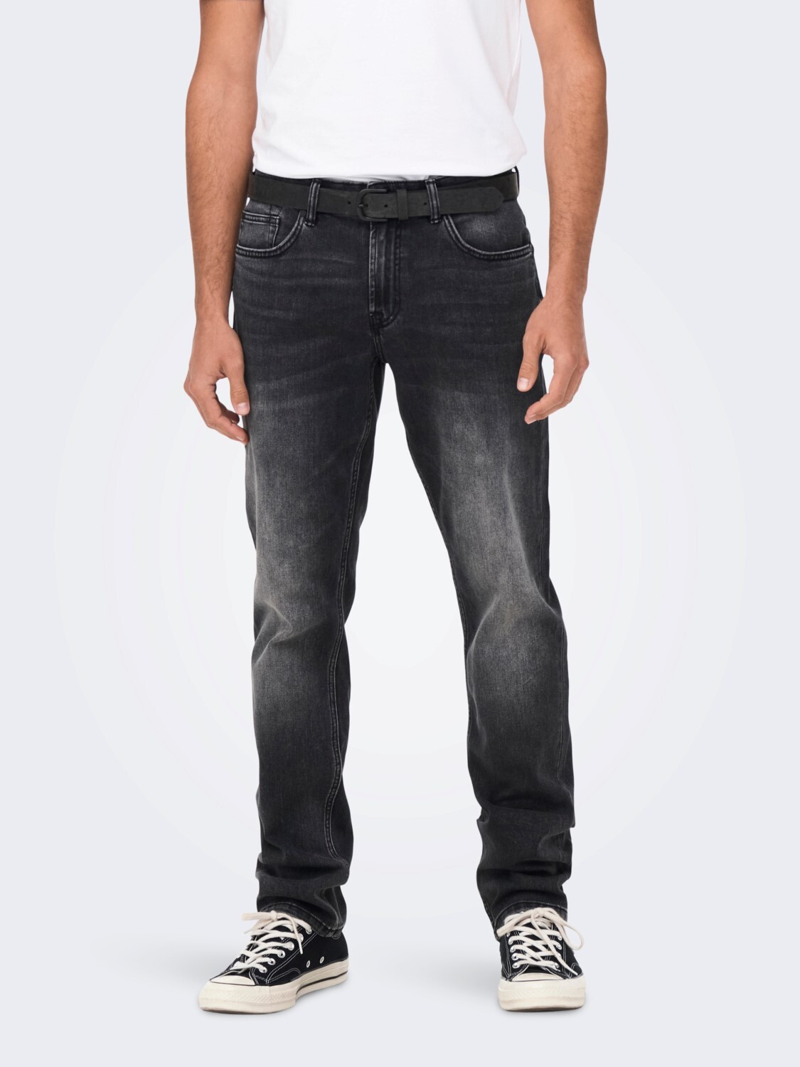 

Джинсы ONLY Regular Fit Straight Denim Stretch Pants ONSWEFT, серый