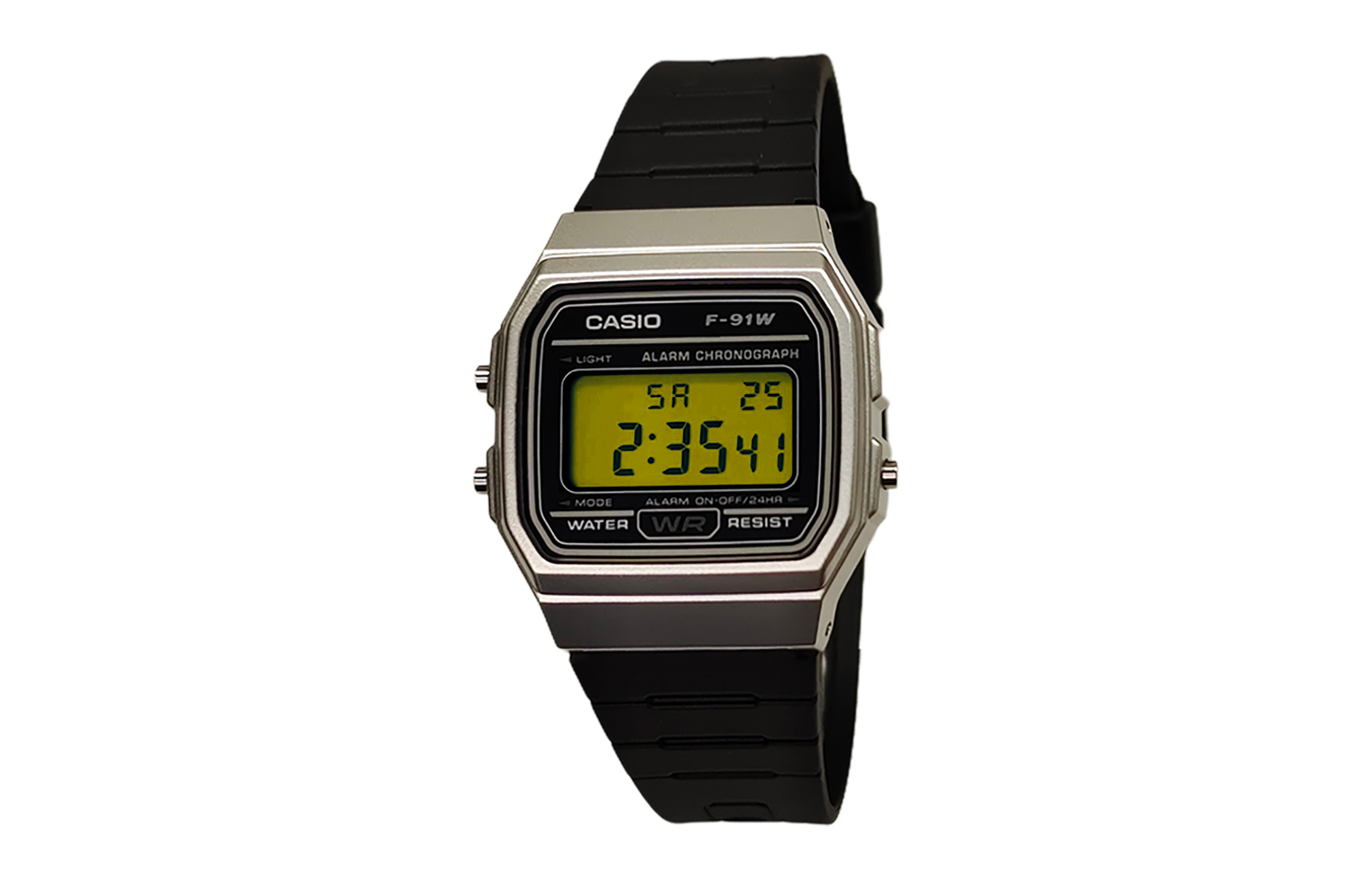 

CASIO Часы G Shock F91WM 7A, Black Dial with Yellow Bezel