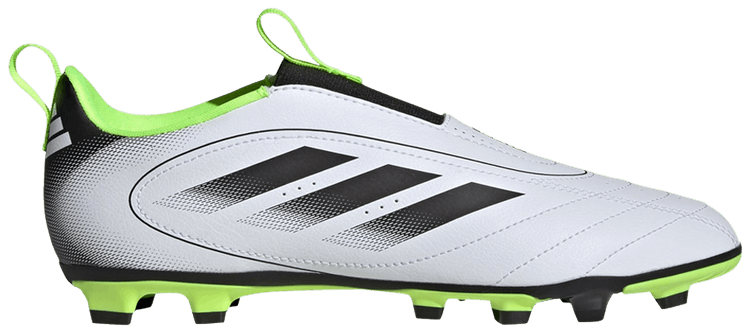 

Кроссовки adidas Goletto 9 Laceless FG MG K 'White Black Lucid Lemon', белый