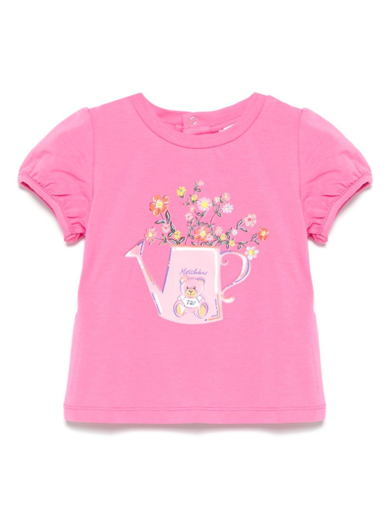 

Футболка Teddy Bear Moschino Kids, розовый