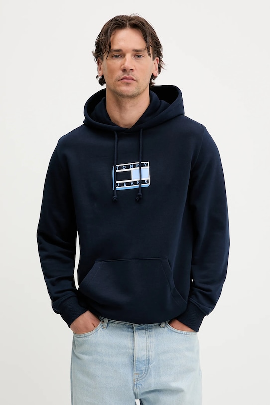 

Хлопковая толстовка Tommy Jeans, темно-синий