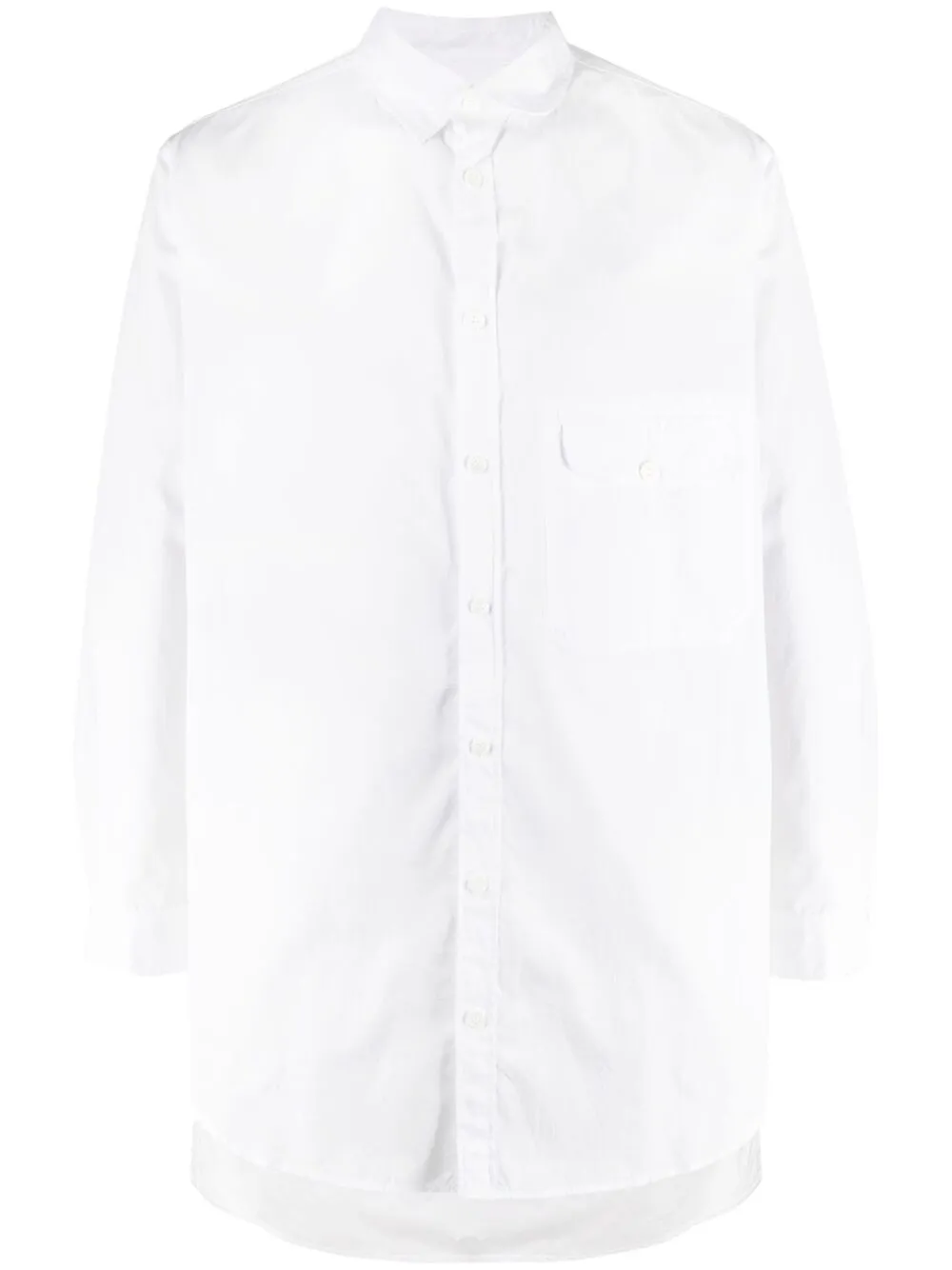 

Длинная рубашка Yohji Yamamoto, белый