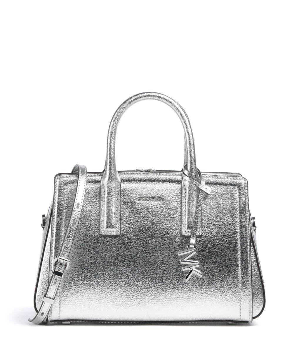 

Сумка Laila из зернистой кожи Michael Kors, серебряный
