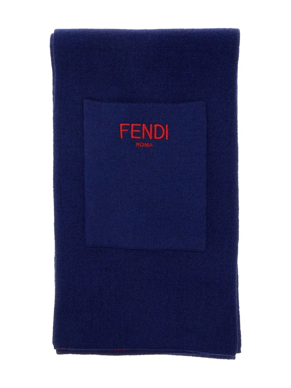 

Шарф с монограммным узором FENDI KIDS, синий
